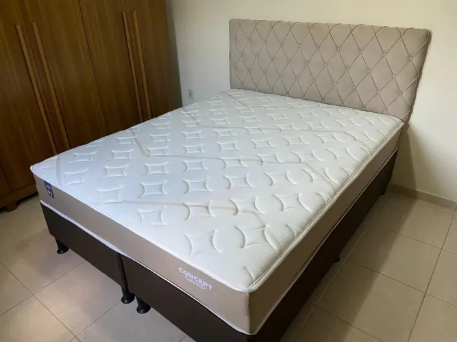 Cama king colchão top molas ensacadas!! Promoção