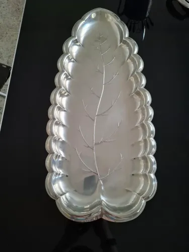 Bandeja de inox Wolff antiga