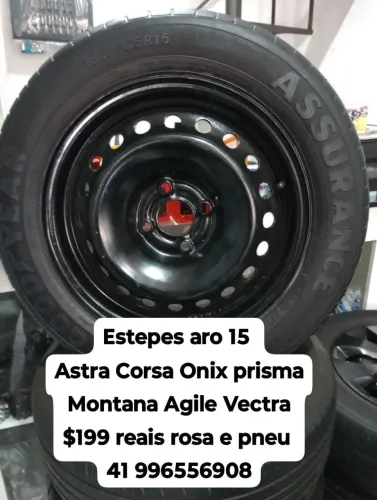 Estepe aro 15 Chevrolet Montana Agile Vectra astra Corsa Onix prisma celta 