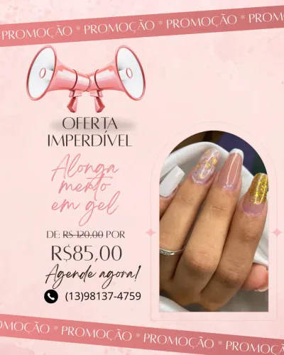 Promoção alongamento em gel