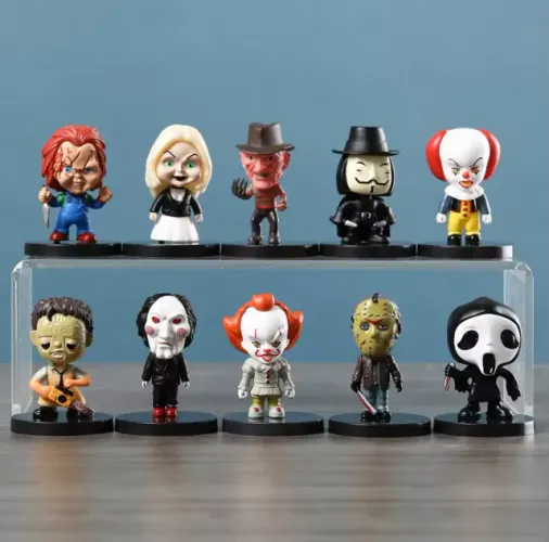Conjunto Mini Figures Vilões do Cinema - 6 cm (10 Personagens)