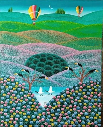 Robson barros tema tucanos medida 40x50 