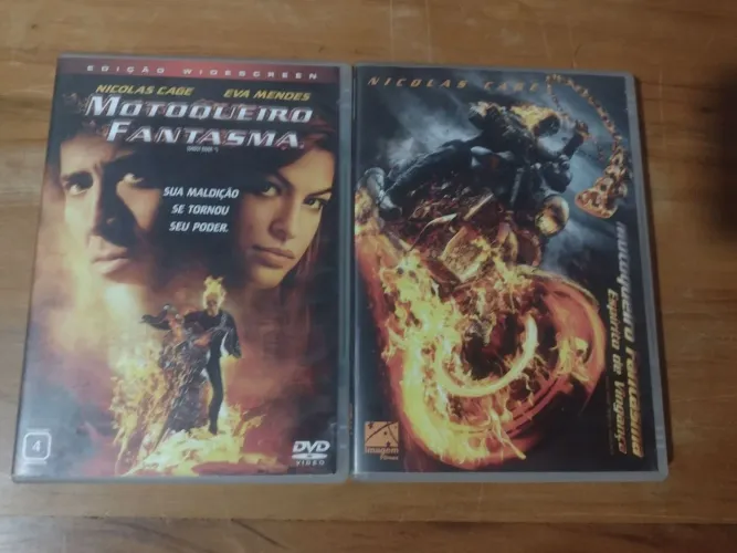 DVD Motoqueiro Fantasma (Nicolas Cage) vol. 1 e 2