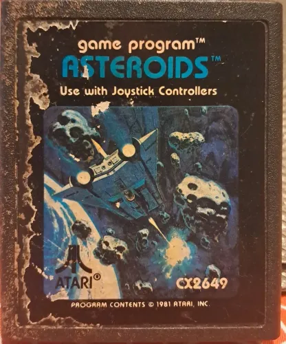Jogo Asteroids Atari 2600 original usado