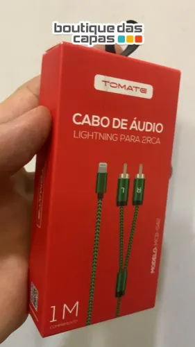 CABO DE AUDIO LIGHTINING IPHONE IPAD PARA 2 RCA 1 METRO MCB-042