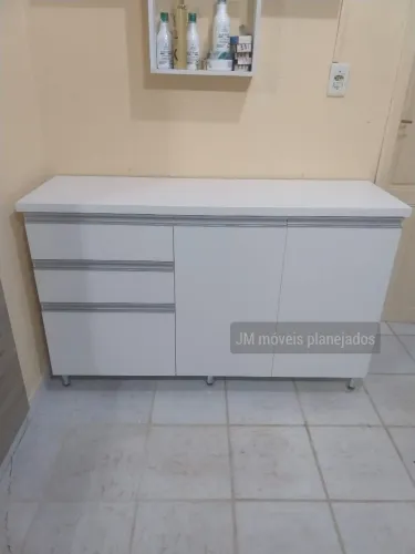 Balcão Gaveteiro Cozinha Branco