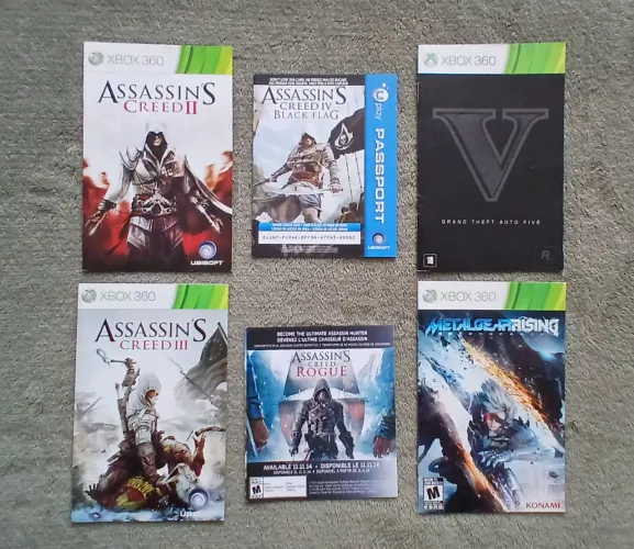 Manuais jogos Xbox 360 - Todos por $50,00