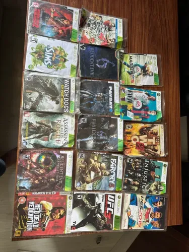 Jogos Xbox 360 1 é 15,00 e 4 por 50,00