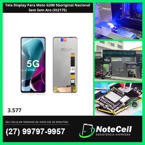 Tela Display Para Moto G200 5Goriginal Nacional Sem Sem Aro (Xt2175)- Instalação Expressa!