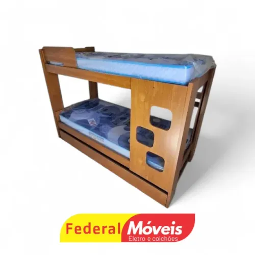 Treliche Solteiro MDF (sem colchões) - Super Oferta