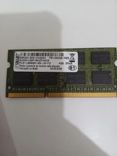 MEMÓRIA RAM DDR3 4GB MARCA SMART PC3 10600S MODELO SH564128FH8NZPHSCG