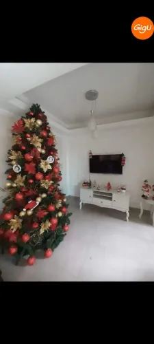 Vendo árvore de natal de 3mts de altura com vários enfeites e bonecos 