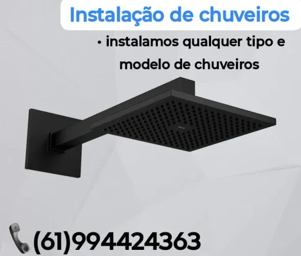 Instalação de chuveiros