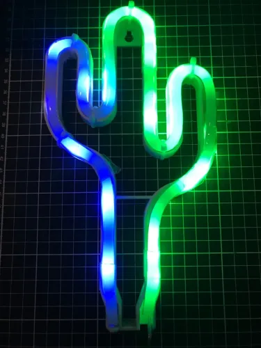Luminária Neon Cacto USB