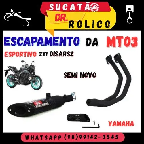 Escapamento Esportivo MT03
