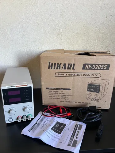 Fonte de Bancada Hikari HF-3205S 32V 5A -Novo - Aberto