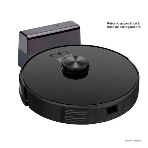 Robô aspirador kabum.smart 700 google alexa wifi mapa 360 kbsf006