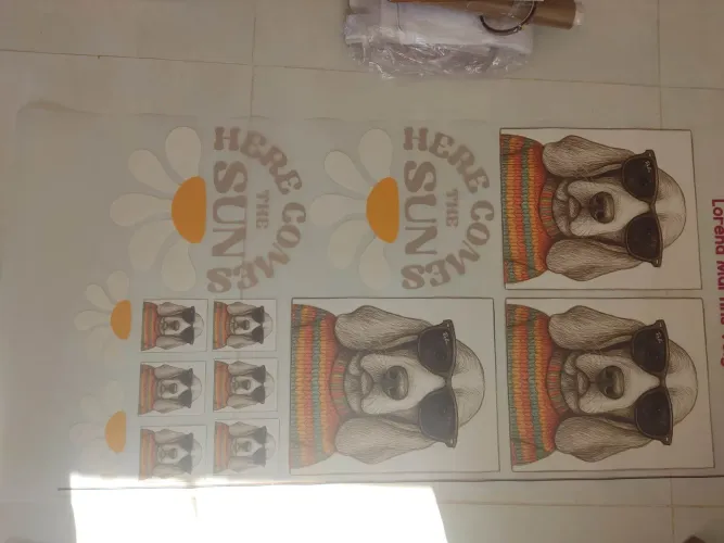 Estampas diversas em DTF para sublimação