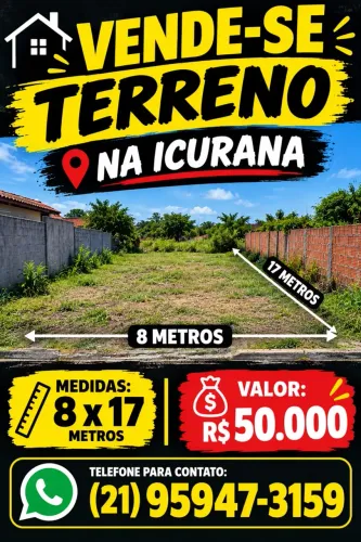 Vendo lote na icurana Rio de Janeiro