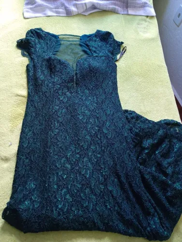 Vestido de festa verde
