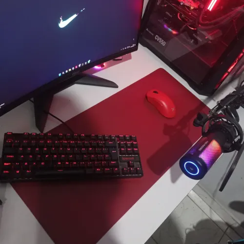 Mouse  pad Vermelho Pc