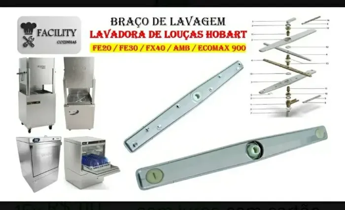 Braço De Lavagem Lava-louças Hobart Fe20/fe30/fx40/ecomax900