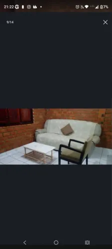 vendo sofá de lona , grande reclinável