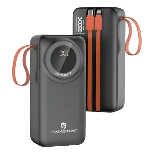 Carregdor Portátil Power Bank Hmaston 30000mah Yd66 30 mil Carga Rápida Loja Coimbra