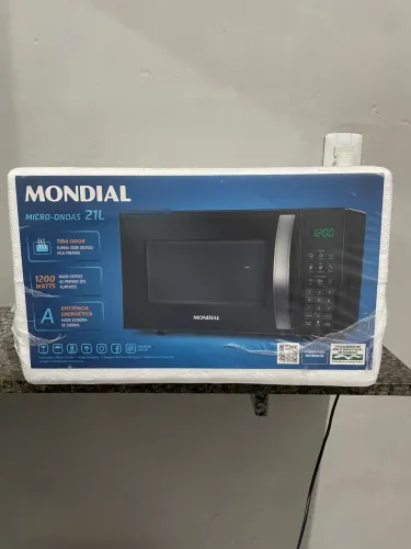 Microondas Mondial 21L Preto (NOVO)