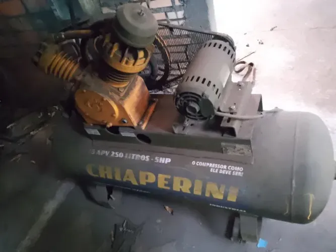  Compressor Chiaperini 5HP 250L - 20 Pés - Top de Linha!