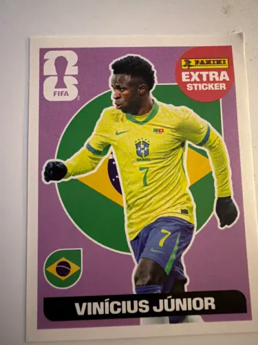 Figurinha Extra sticker VINICIUS JUNIOR