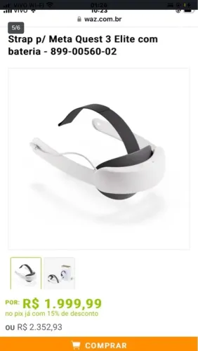 Elite strap com bateria nova quest 3