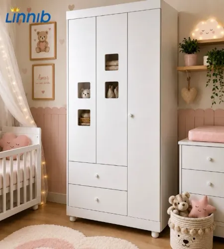 GUARDA ROUPA INFANTIl LIFE FLEX 03 PORTAS PAGA SOMENTE NA ENTREGA EM ATE 12x SEM JUROS