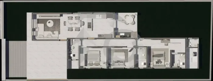 Condomínio Terras Alphaville 1 - Casa para Aquisição e Construção com 3 Quartos, sendo 2 S