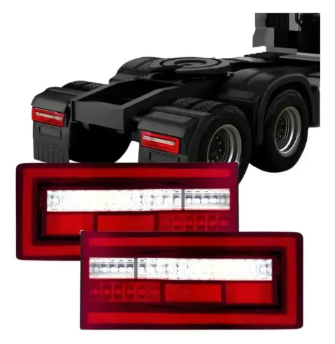 Par Lanterna Traseira Full LED VW Original C/ Suportes e Conector 7vias