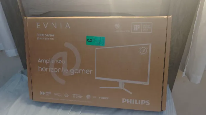 Monitor Gamer PHILIPS Evnia, 24", Fast IPS, Full HD, 180hz 0,5ms, Cor Preto