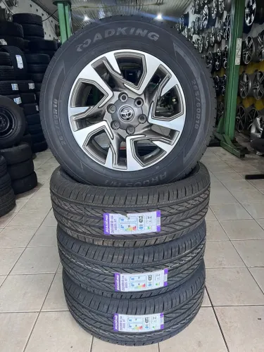 Rodas SW4 Hilux Aro 18 Nova com pneus importados 