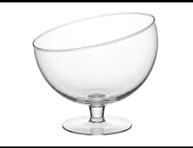 Taça de vidro gigante. Medindo 28cm de diâmetro e 26 cm de altura. Capacidade 5 litros.