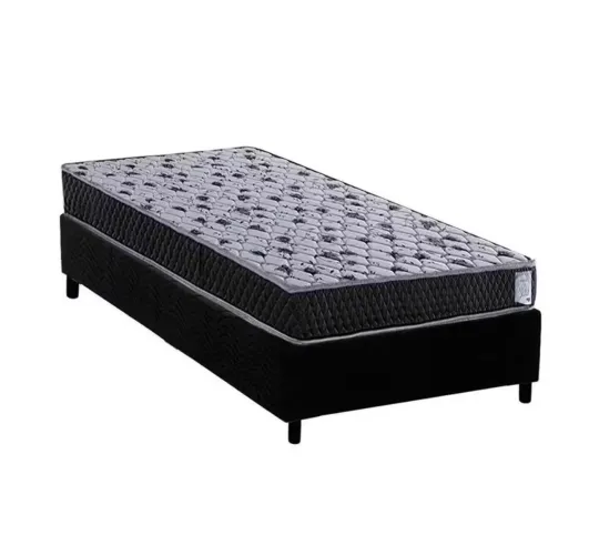 CAMA BOX SOLTEIRO COM COLCHÃO 