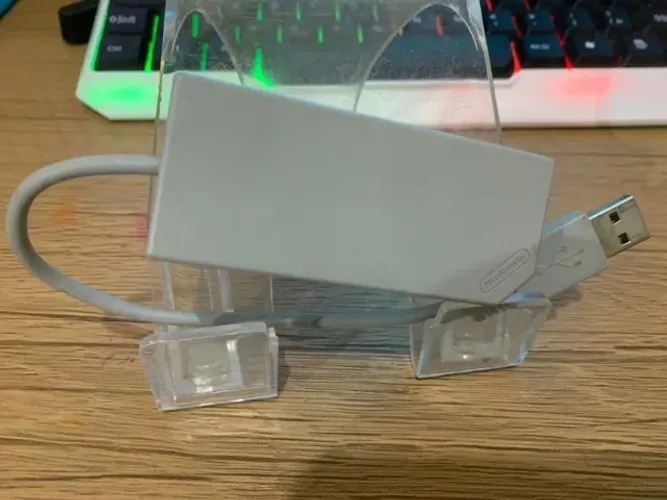 Adaptador LAN USB Nintendo oficial (modelo RVL-015) - Original