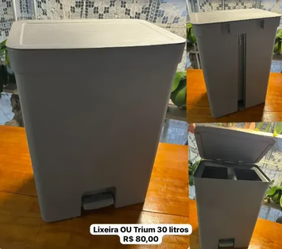 Lixeira OU Trium 30 litros