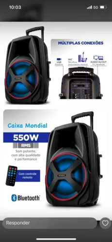 Caixa de som Nova