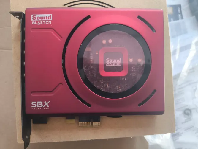 Placa áudio SBX soube blaster