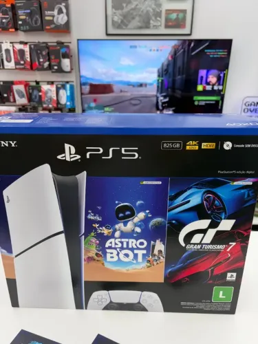 Playstation 5 Slim All Digital 825gb C/ 2 Jogos - Novo Lacrado 1 Ano de Garantia