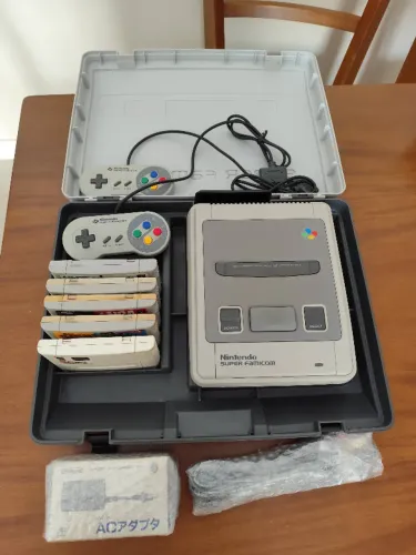 Super Famicom Na Maleta + Jogos!!!