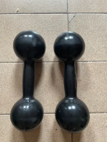 Halteres 10kg emborrachado.