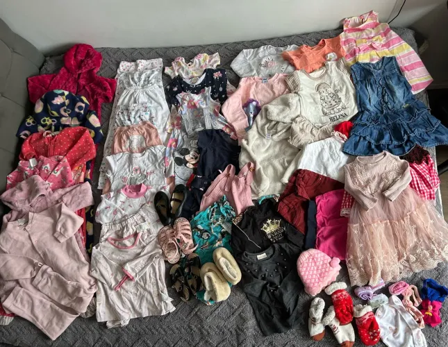 Lote roupa infantil menina 12m a 18m