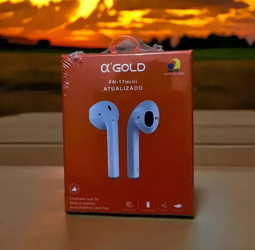 fone de ouvido sem fio tipo iPod agold fn-17 mini