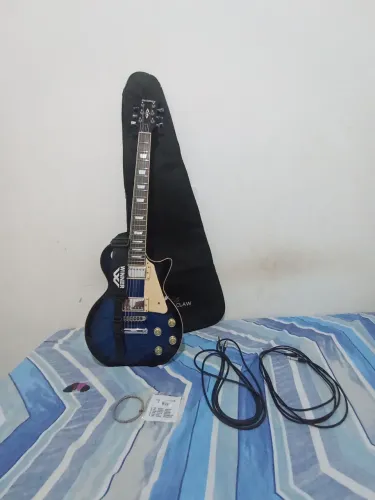 Guitarra Les Paul Strinberg LPS 230 Azul + Acessórios