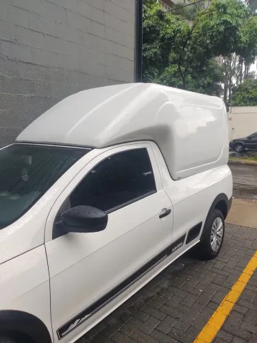 Vendo Capota de Fibra Baú meia Tampa Saveiro Cabine Simples G5, G6 .